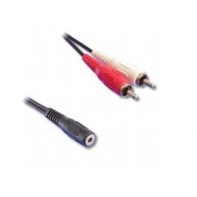LINEAIRE AD205 LIRAU038719 Adaptateur Jack stéreo F - 2 RCA M 3.5mm M