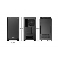 BEQBT035427 PURE BASE 500 WINDOW BLACK ATX M-ATX MINI-ITX