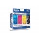 BROTHER LC1100HYVALBP BROCO027794 Encre Brother Multipack LC1100HYVALBP Black + 3 couleurs HC