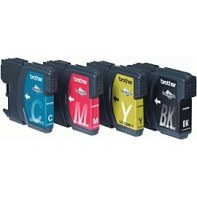 BROCO027794 Encre Brother Multipack LC1100HYVALBP Black + 3 couleurs HC