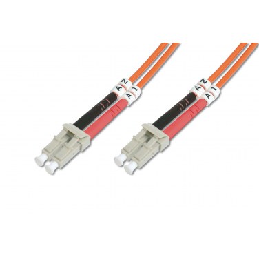 DIGITUS DK-2533-03 DIGRE027688 Câble patch 3m multimode FO LC OM2 Orange