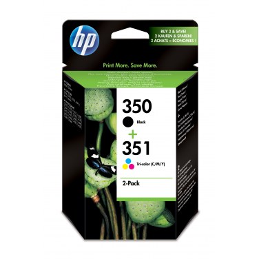 HP SD412EE HEWCO013660 Pack Cartouches Noir+Couleur HP 350 et 351
