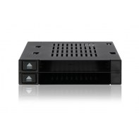 ICYDOCK MB522SP-B ICYMB026147 MB522SP-B Rack Amovible double baie SAS / SATA HDD / SSD 2.5