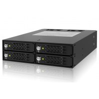 ICYDOCK MB994SK-1B ICYMB027597 Rack amovible métal pour 4 x DD 2.5" SAS/SATA Hot-Swap en 1 x baie 5"1/4