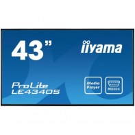 IIYAMA LE4340S-B1 IIYEC025286 Iiyama LE4340S-B1 43p LED AMVA3 - Full HD - 350 cd/m² - HP