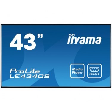 IIYAMA LE4340S-B1 IIYEC025286 Iiyama LE4340S-B1 43p LED AMVA3 - Full HD - 350 cd/m² - HP