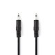 NEDIS CAGP22000BK30 NEDAU034228 Cordon audio Jack stéreo 3.5mm M/M 3m