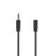 NEDIS CAGP22050BK50 NEDAU034357 Cordon audio Jack stéreo 3.5mm M/F 5m