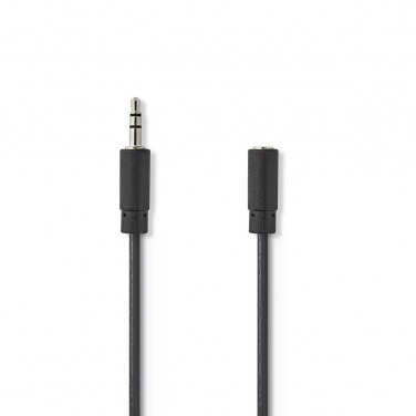NEDIS CAGP22050BK50 NEDAU034357 Cordon audio Jack stéreo 3.5mm M/F 5m