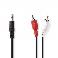 NEDIS CAGP22200BK20 NEDAU034553 Cordon audio Jack-2 RCA MM 2m