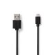 NEDIS CCGP60500BK10 NEDUS033674 Cordon USB A/microB M/M 1m