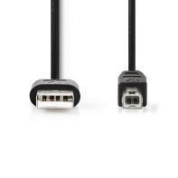 NEDIS CCGT60100BK30 NEDUS033870 Cordon USB2.0 A-B M/M 3m