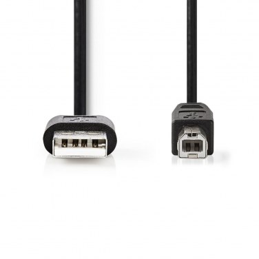 NEDIS CCGT60100BK30 NEDUS033870 Cordon USB2.0 A-B M/M 3m