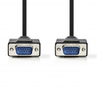 NEDVI035050 Cordon VGA HD15 M/M 2 ferrites 2m