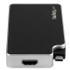 STARTECH CDPVGDVHDB STACV029365 Adaptateur audio / vidéo de voyage 3 en 1 - USB-C vers VGA DVI ou HDMI - 4K