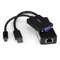 STARTECH LENX1MDPUGBK STAUS029060 Kit Adaptateur VGA et Ethernet Gigabit pour Lenovo ThinkPad X1 Carbon - Mini DP