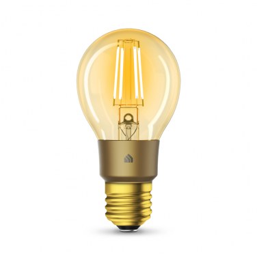 TPLINK KL60 TPLAMP36348 Smart Wi-Fi A60 LED Bulb Filament LED 2000K Warm Amber 450 lumens 2.4GHz 802.11b