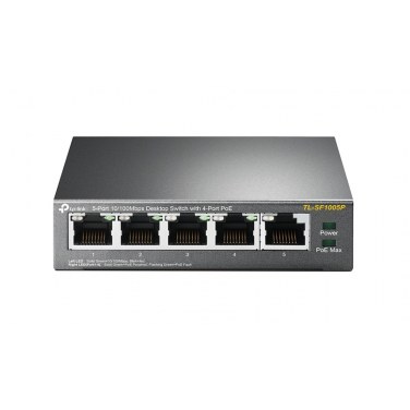 TPLINK TL-SF1005P TPLSW032330 TL-SF1005P - 5p 10/100 (4 PoE) - bureau - PoE (58 W)