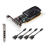 PNY VCQP1000V2-PB PNYCV036579 PNY NVIDIA QUADRO P1000 V2 - 4Go GDDR5 - 4x MINI DP1.4