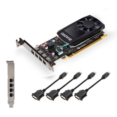 PNY VCQP1000V2-PB PNYCV036579 PNY NVIDIA QUADRO P1000 V2 - 4Go GDDR5 - 4x MINI DP1.4