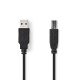 NEDIS CCGT60100BK20 NEDUS033656 Cordon USB2.0 A-B M/M 1,8m