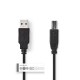NEDIS CCGT60100BK20 NEDUS033656 Cordon USB2.0 A-B M/M 1,8m