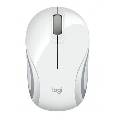 LOGITECH 910-002735 LOGSO018126 M187 White Wireless Mini Mouse Boîte