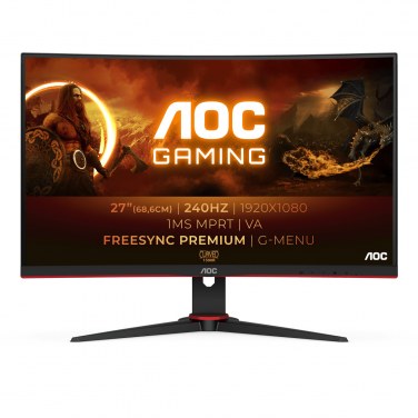 AOC C27G2ZE/BK AOCEC036685 AOC C27G2ZE/BK - 27" INCURVE 1500R - FULL HD - 240Hz - 0.5MS - HDMI - DP