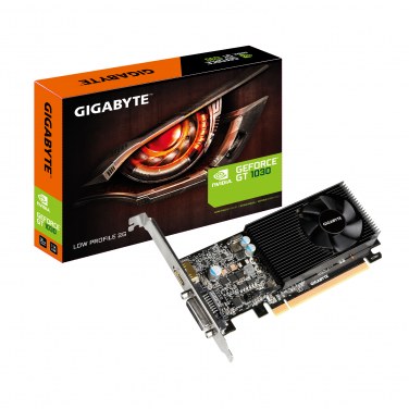 GIGABYTE GV-N1030D5-2GL GIGCV027874 GIGABYTE GV-N1030D5-2GL GT1030 PCI-E 3.0 2Go GDDR5 6008MHz DVI HDMI