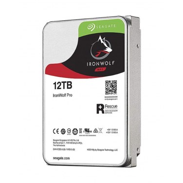 SEAGATE ST12000NE0008 SEADD033757 3.5" - 26.1mm - IronWolf PRO12To - 7200T/min - 256Mo cache - Sata 6Gb/s -