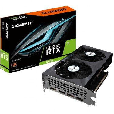 GIGABYTE GV-N3050EAGLE-8GD GIGCV039223 GIGABYTE RTX 3050 EAGLE 8G - 8Go GDDR6 - 1777MHz - 2x HDMI - 2x DP