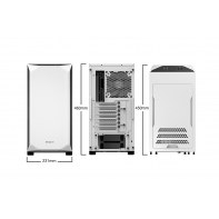 BEQBT035428 BEQUIET PURE BASE 500 WINDOW WHITE - MOYEN TOUR - ATX - M-ATX - MINI-ITX