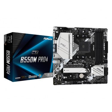 ASROCK 90-MXBDK0-A0UAYZ ASRCM039360 ASROCK B550M PRO4 - ATX - AM4 - 4x DDR4 - 2xPCIE X16 - HDMI - DP - VGA