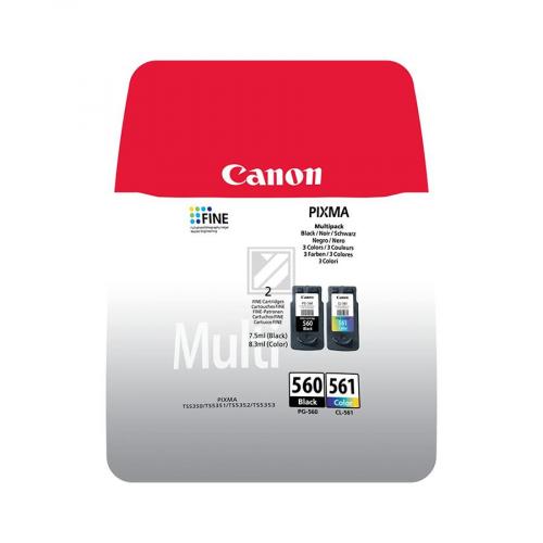 CANON 3713C006 CANCO034101 Multipack PG-560+CL-561 noir et couleurs
