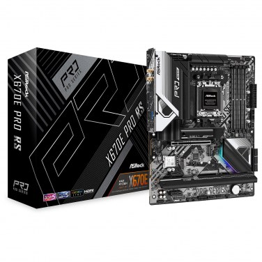 ASROCK X670E PRO RS ASRCM040089 ASROCK X670E PRO RS - ATX - AM5 - 4x DDR5 - PCIE 5.0 - 4x M.2
