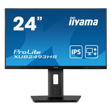 IIYAMA XUB2493HS-B5 IIYEC040513 23.8p IPS FHD 4ms 250cd/m² HDMI/DP 2x2W Règlable Noir