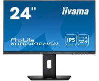 IIYAMA XUB2492HSU-B5 IIYEC040514 23.8p IPS FHD 4ms 250cd/m² VGA/HDMI/DP 2xUSB 2x2W Règlable Noir