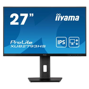 IIYAMA XUB2793HS-B5 IIYEC040516 27p IPS FHD 4ms 300cd/m² HDMI/DP 2x2W Règlable Noir