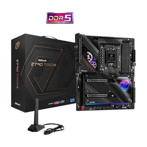 ASROCK Z790 TAICHI ASRCM040252 ASROCK Z790 TAICHI - E-ATX - LGA 1700 - Z790 - 4x DDR5 - PCIE 5.0 - 5x M.2 - SAT