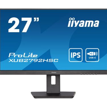 IIYAMA XUB2792HSC-B5 IIYEC041145 27p IPS FHD 4ms 250cd/m² HDMI-DP USB-C 2xUSB 2x2W Règlable Noir