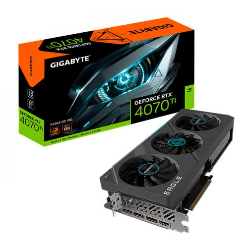GIGABYTE GV-N407TEAGLE OC-12GD GIGCV040991 GIGABYTE RTX 4070 TI EAGLE OC 12G - 12Go GDDR6 - 2625MHz - HDMI - 3x DP