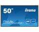 IIYAMA LH5070UHB-B1 IIYEC141110 49,5p 4K VA 8Ms 700cd/m² 2xHDMI 2xUSB RJ45 RS232C Remote Noir