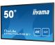 IIYAMA LH5070UHB-B1 IIYEC141110 49,5p 4K VA 8Ms 700cd/m² 2xHDMI 2xUSB RJ45 RS232C Remote Noir