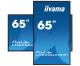IIYAMA LH6552UHS-B1 IIYEC141114 64,5p 4K IPS 8ms 500cd/m² VGA-3xHDMI-DVI-DP 2xUSB RJ45 RS232C Remote 2x10W Noir