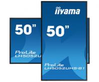 IIYAMA LH5052UHS-B1 IIYEC141109 49,5p 4K VA 8Ms 500cd/m² VGA-3xHDMI-DVI-DP 2xUSB RJ45 RS232C 2x10W Noir