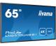 IIYAMA LH6570UHB-B1 IIYEC141115 64,5p 4K va 8ms 700cd/m² 2xHDMI 2xUSB RJ45 RS232C 2x10W Remote Noir