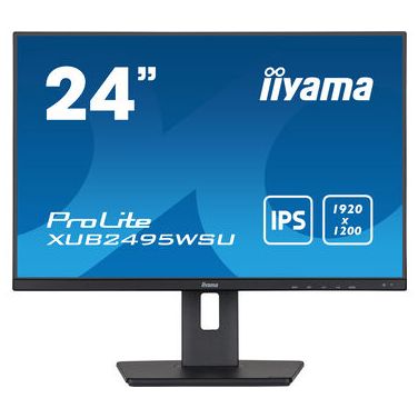 IIYAMA XUB2495WSU-B5 IIYEC041457 24.1p IPS WUXGA 5ms 300cd/m² VGA/HDMI/DP 4xUBS 2x2W Règlable Noir