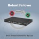 EDISW037854 GS-5424PLC V2 24p Gb POE+ Smart managed avec 4 slots combo SFP