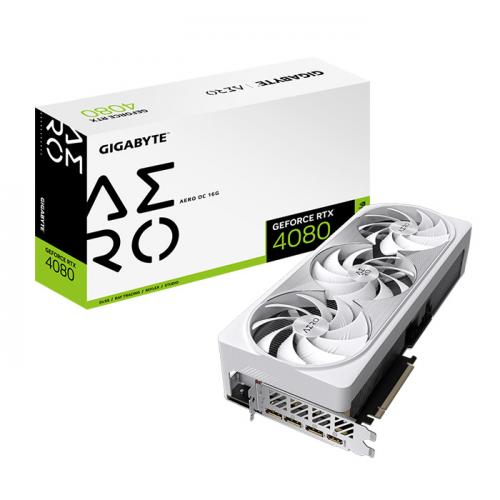 GIGABYTE RTX 4080 16GB AERO OC -NVIDIA RTX 4080 - 16Go GDDR6X - 3x DP - HDMI 