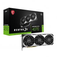 MSI RTX 4070 VENTUS 3X E 12G OC - NVIDIA RTX 4070 - 12Go GDDR6X